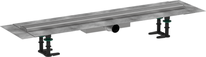 Hansgrohe RainDrain Compact Complete Set Shower Drain 800 For Flat Installation - Brushed Stainless Steel - 56166800 - TAP 'N' SHOWER