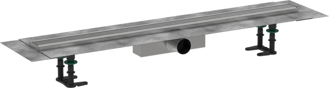 Hansgrohe RainDrain Compact Complete Set Shower Drain 900 For Standard Installation - Brushed Stainless Steel - 56180800 - TAP 'N' SHOWER