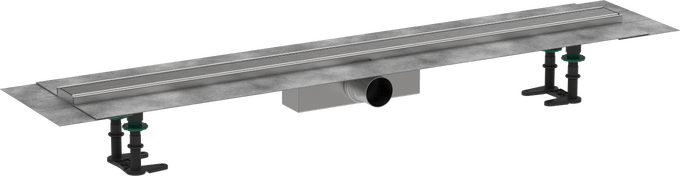 Hansgrohe RainDrain Compact Complete Set Shower Drain 1000 For Standard Installation - Brushed Stainless Steel - 56182800 - TAP 'N' SHOWER