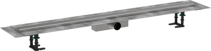 Hansgrohe RainDrain Compact Complete Set Shower Drain 1200 For Standard Installation - Brushed Stainless Steel - 56184800 - TAP 'N' SHOWER