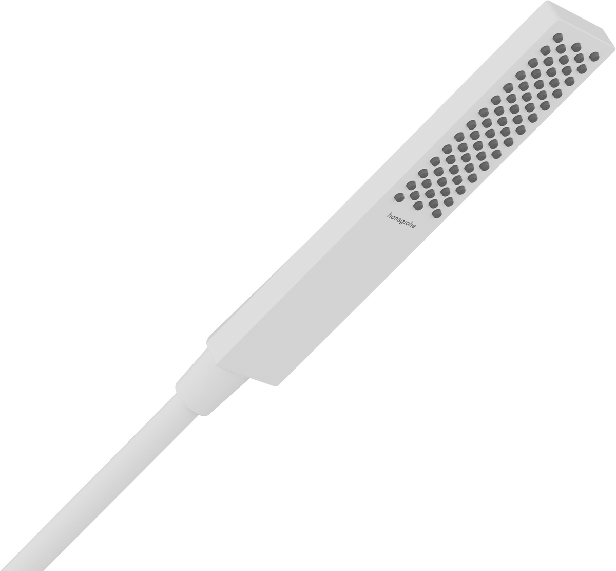 Hansgrohe Pulsify E Baton hand shower 100 1jet EcoSmart+ - Matt White - 24321700 - TAP 'N' SHOWER