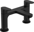 Hansgrohe Rebris S 2 - hole Rim Mounted Bath Mixer - Matt Black - 72446670 - TAP 'N' SHOWER