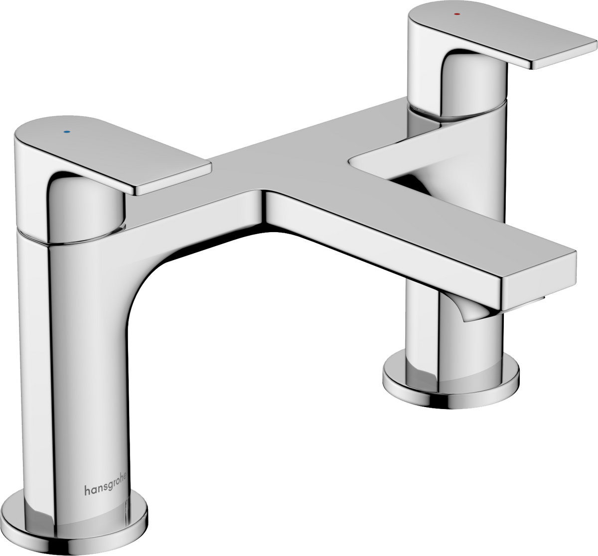 Hansgrohe Rebris E 2 - hole Rim Mounted Bath Mixer - Chrome - 72480000 - TAP 'N' SHOWER