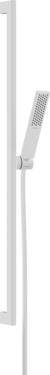 Hansgrohe Pulsify E Shower Set 100 1jet Ecosmart with Shower Bar 90 Cm - Matt White - 24380700 - TAP 'N' SHOWER