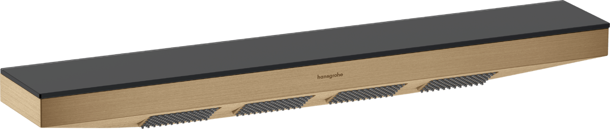 Hansgrohe Rainfinity Shoulder shower 500 1jet with shower shelf - Brushed Bronze - 26243140 - TAP 'N' SHOWER