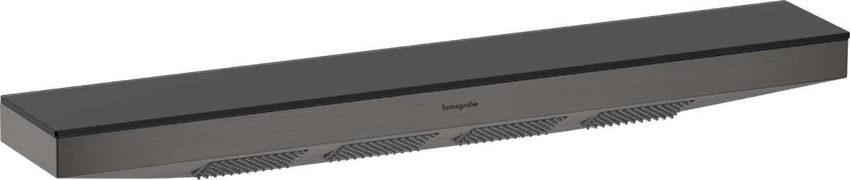 Hansgrohe Rainfinity Shoulder shower 500 1jet with shower shelf - Brushed Black Chrome - 26243340 - TAP 'N' SHOWER