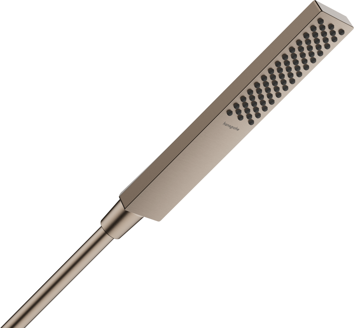 Hansgrohe Pulsify E Baton Hand Shower 100 1jet EcoSmart - Brushed Bronze - 24320140 - TAP 'N' SHOWER