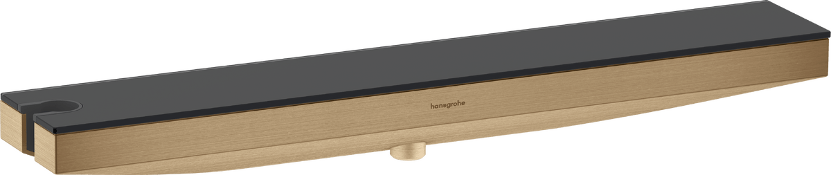 Hansgrohe Rainfinity Wall Outlet Porter 500 With Shower Holder And Shower Shelf Left - Brushed Bronze - 26843140 - TAP 'N' SHOWER