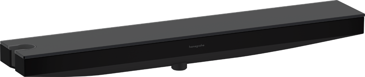 Hansgrohe Rainfinity Wall Outlet Porter 500 With Shower Holder And Shower Shelf Left - Matt Black - 26843670 - TAP 'N' SHOWER