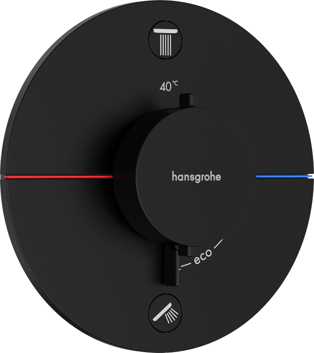 Hansgrohe Showerselect Comfort S Valve - Matt Black - 15556670 - TAP 'N' SHOWER