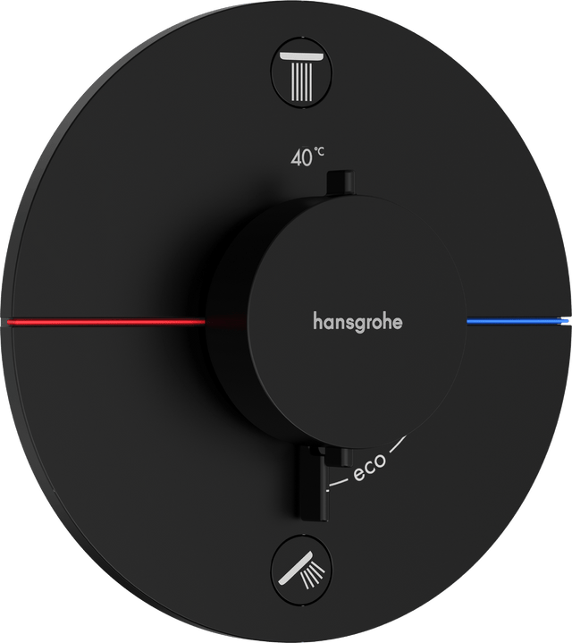 Hansgrohe Showerselect Comfort S Valve - Matt Black - 15554670 - TAP 'N' SHOWER