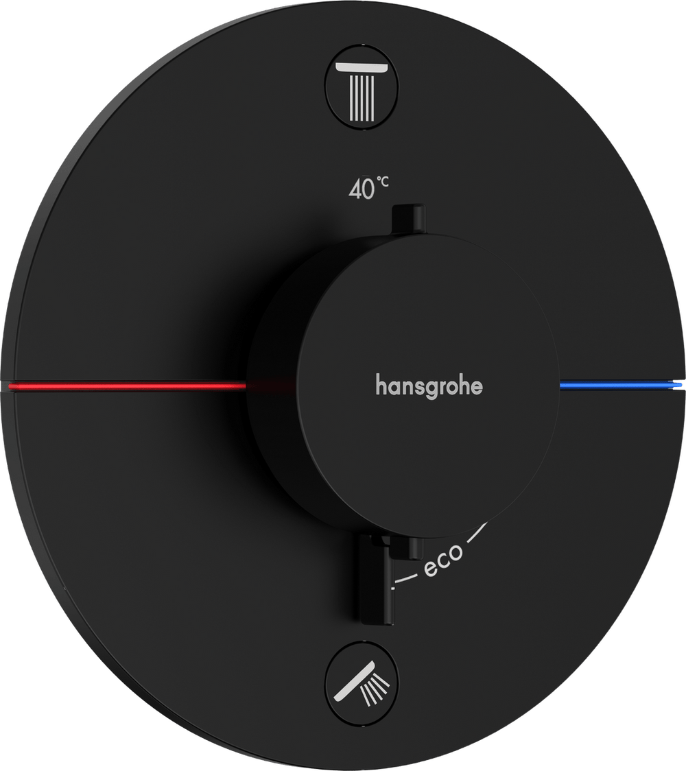 Hansgrohe Showerselect Comfort S Valve - Matt Black - 15554670 - TAP 'N' SHOWER