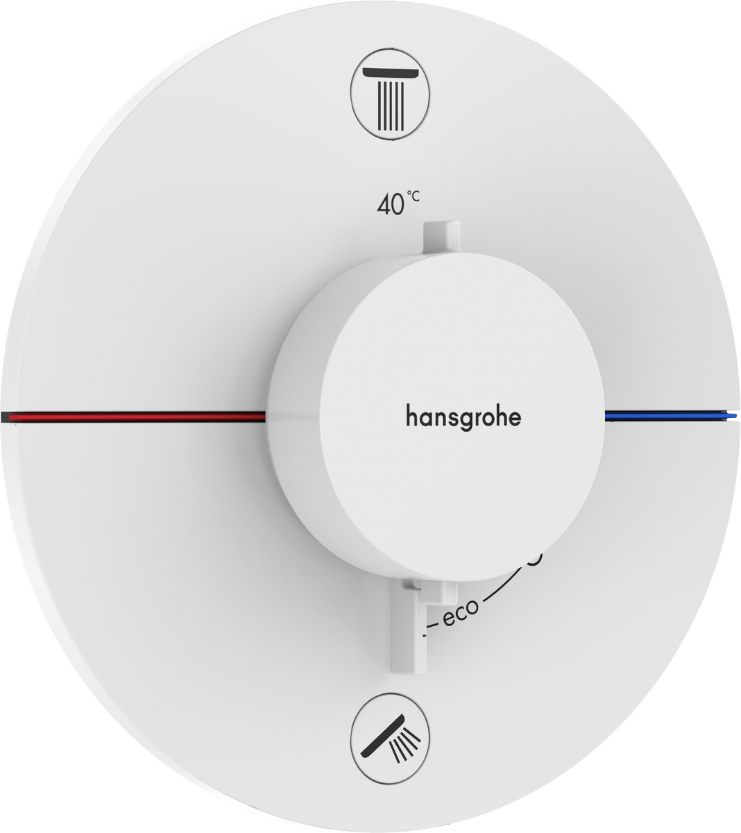 Hansgrohe Showerselect Comfort S Valve - Matt White - 15554700 - TAP 'N' SHOWER