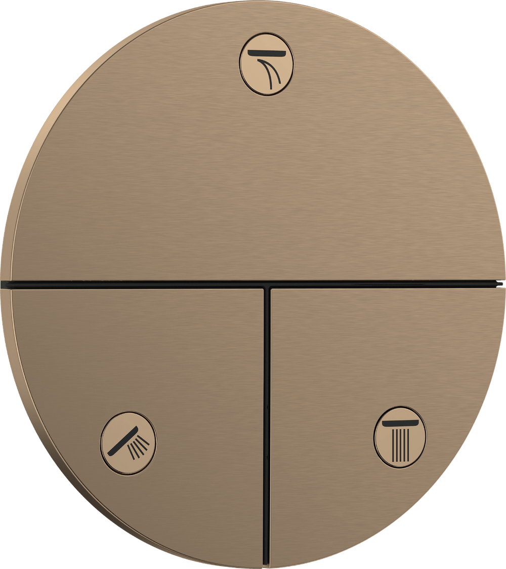 Hansgrohe Showerselect Comfort S Valve - Brushed Bronze - 15558140 - TAP 'N' SHOWER