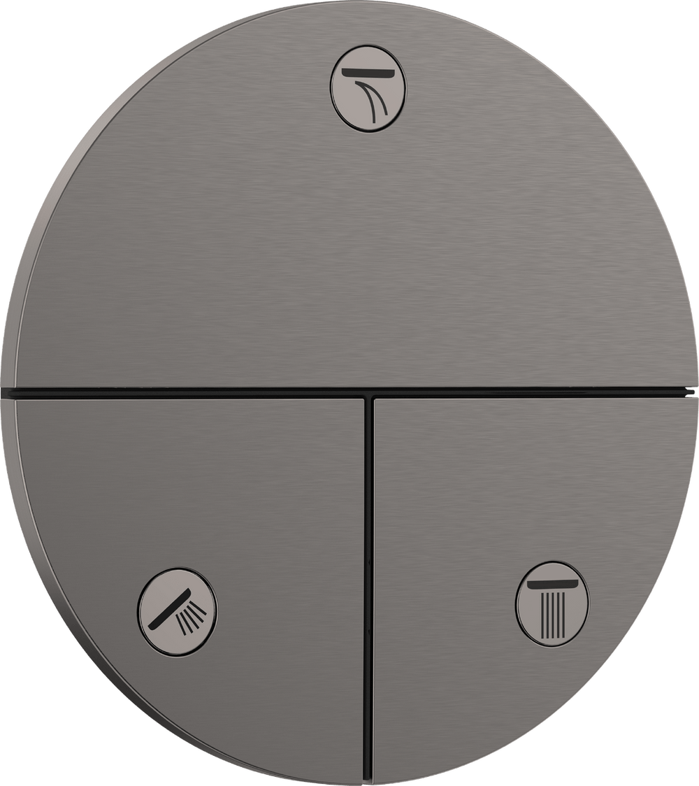 Hansgrohe Showerselect Comfort S Valve - Brushed Black Chrome - 15558340 - TAP 'N' SHOWER