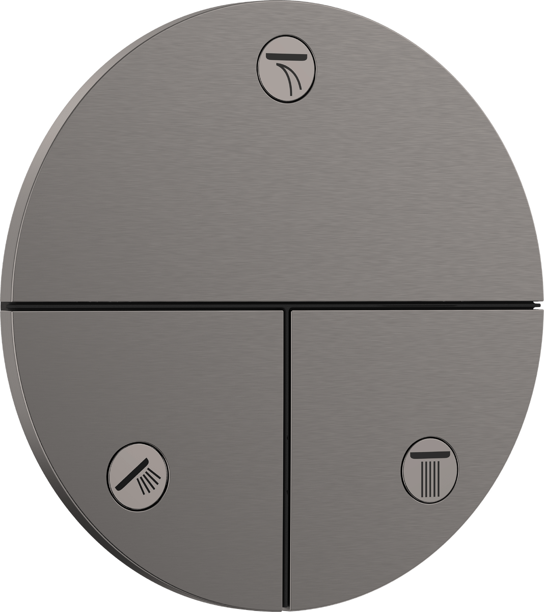 Hansgrohe Showerselect Comfort S Valve - Brushed Black Chrome - 15558340 - TAP 'N' SHOWER