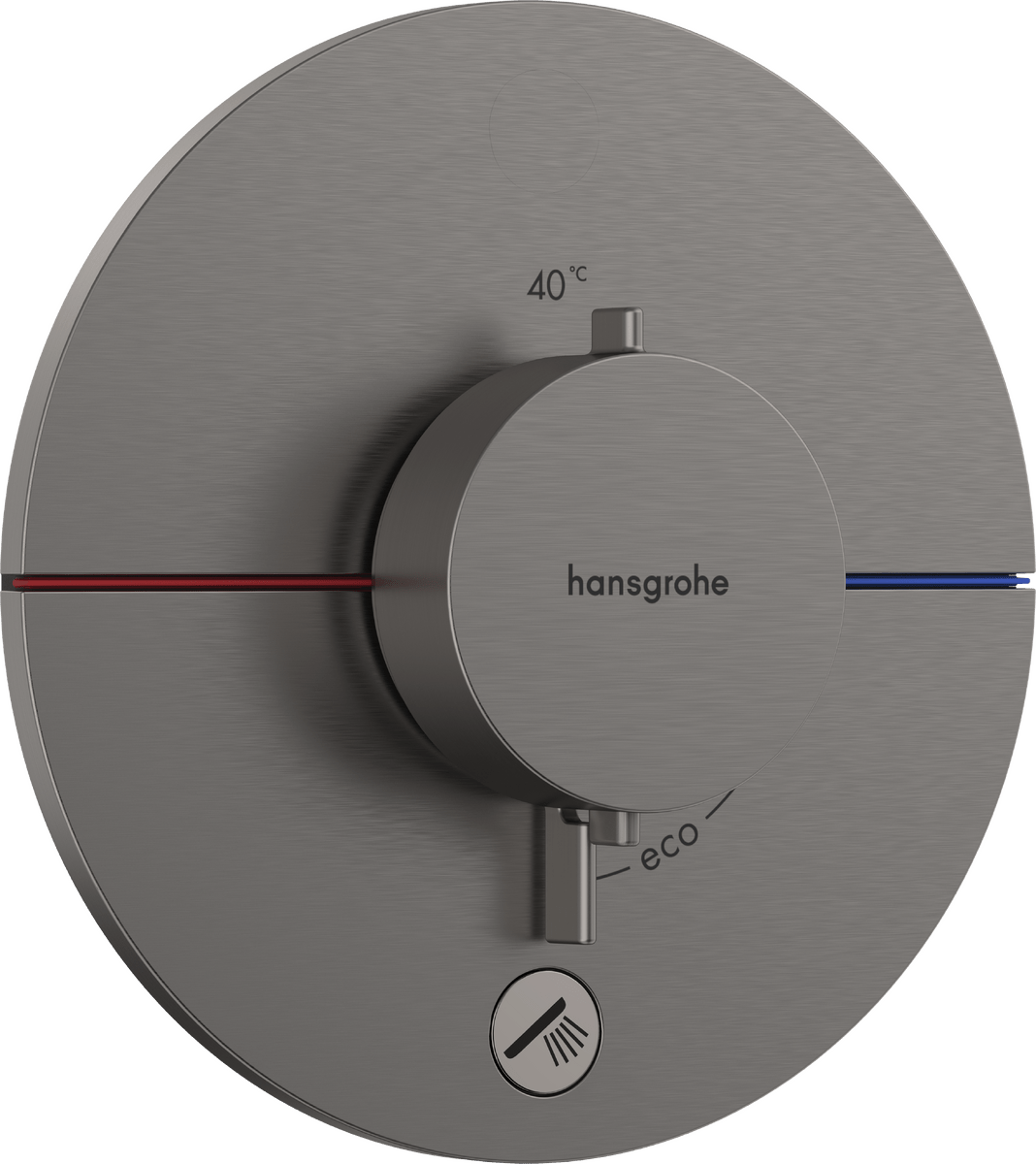 Hansgrohe Showerselect Comfort S Valve - Brushed Black Chrome - 15562340 - TAP 'N' SHOWER