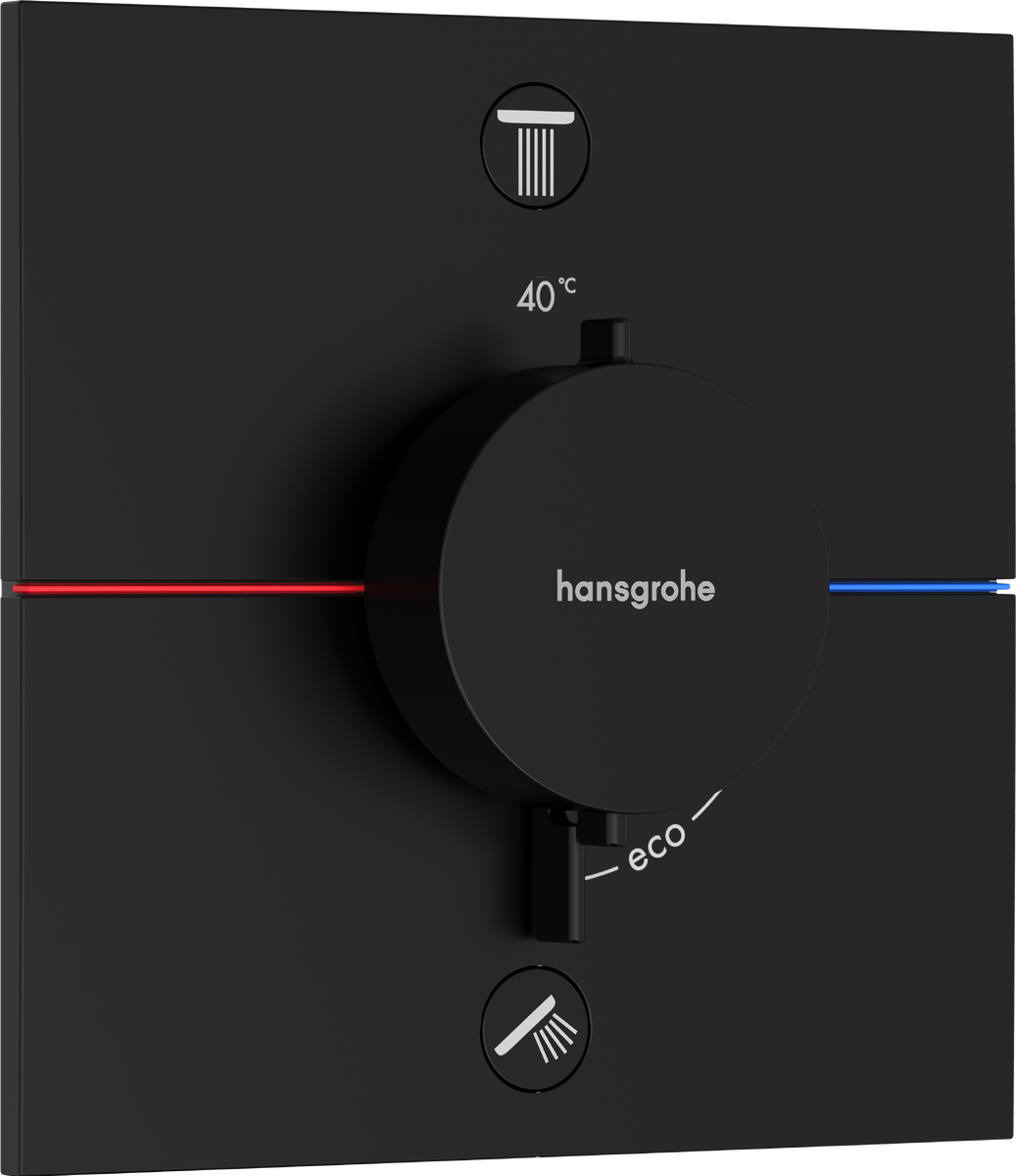 Hansgrohe Showerselect Comfort E Valve - Matt Black - 15578670 - TAP 'N' SHOWER