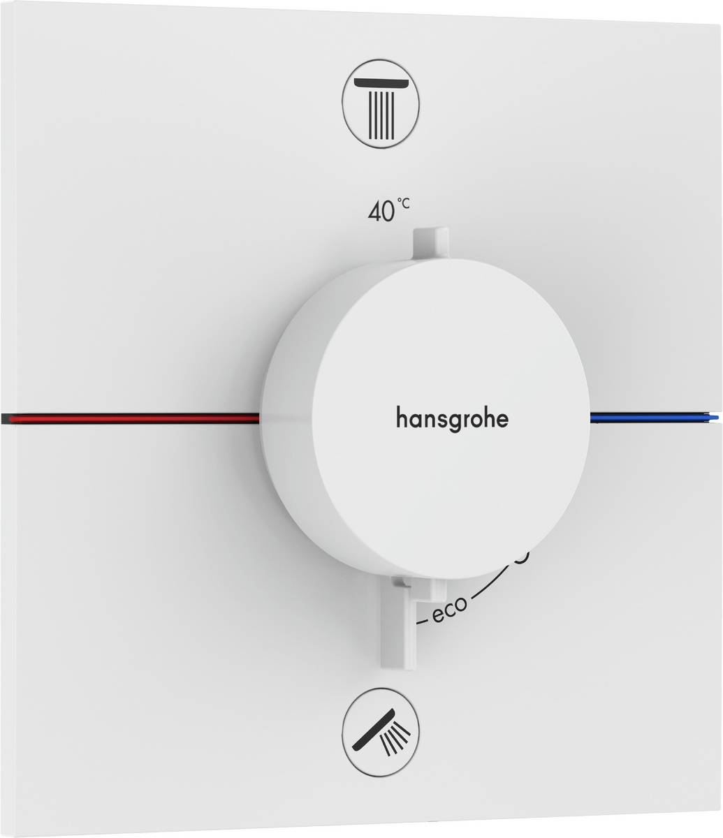 Hansgrohe Showerselect Comfort E Valve - Matt White - 15578700 - TAP 'N' SHOWER