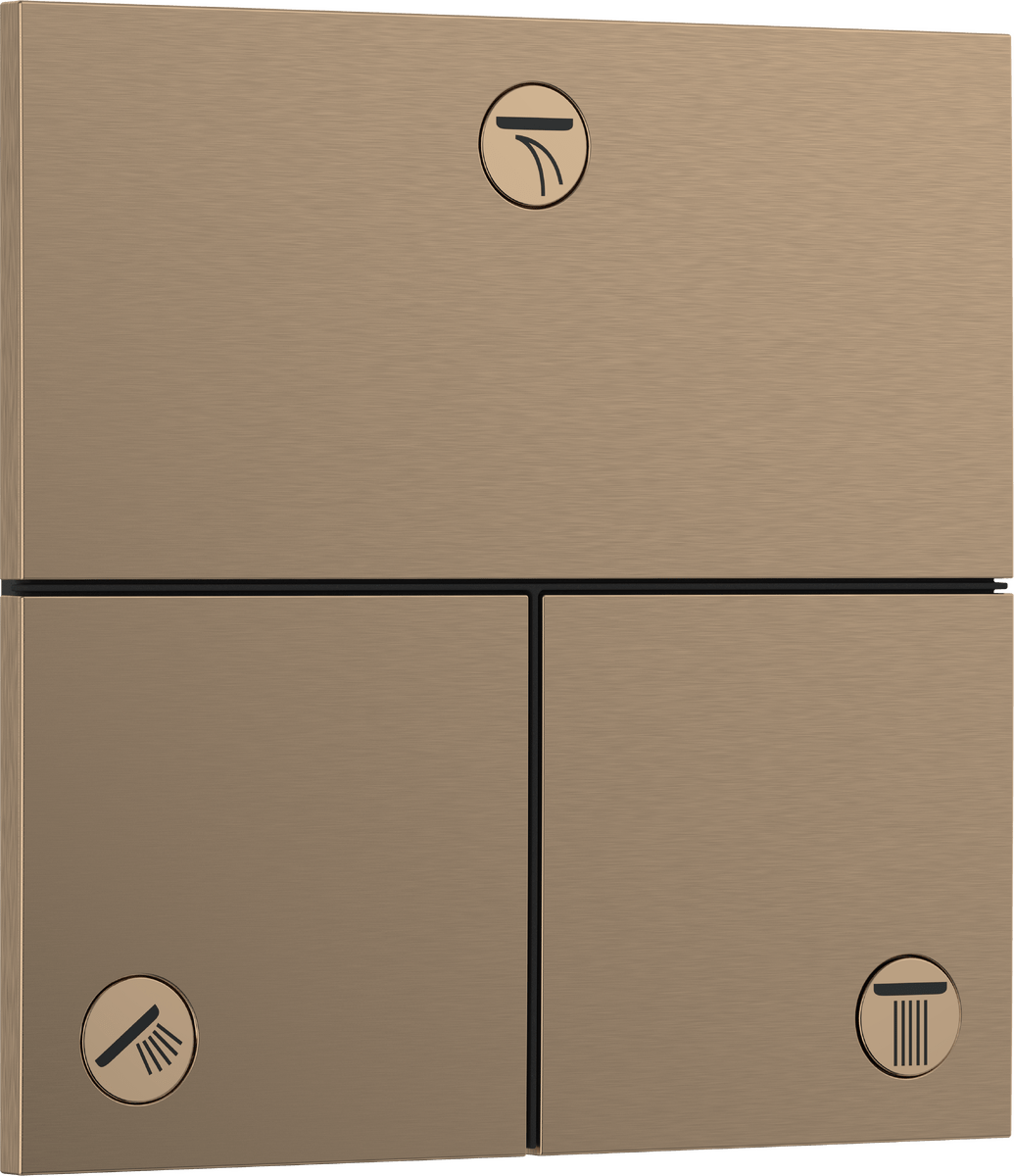 Hansgrohe Showerselect Comfort E Valve - Brushed Bronze - 15573140 - TAP 'N' SHOWER
