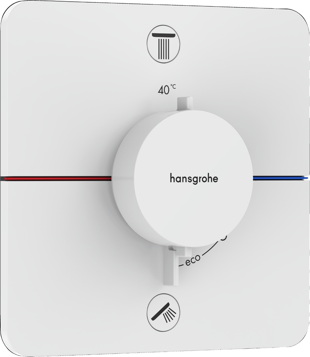 Hansgrohe Showerselect Comfort Q Valve - Matt White - 15586700 - TAP 'N' SHOWER