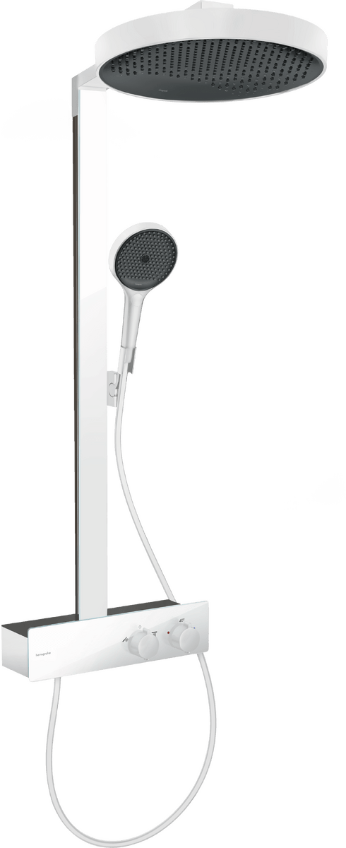 Hansgrohe Rainfinity Shower 360 1jet Overhead with Bar Shower - White - 26853700 - TAP 'N' SHOWER