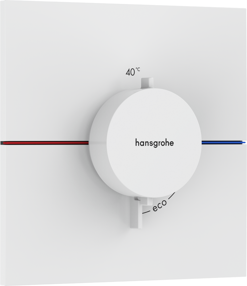Hansgrohe Showerselect Comfort E Valve - Matt White - 15574700 - TAP 'N' SHOWER