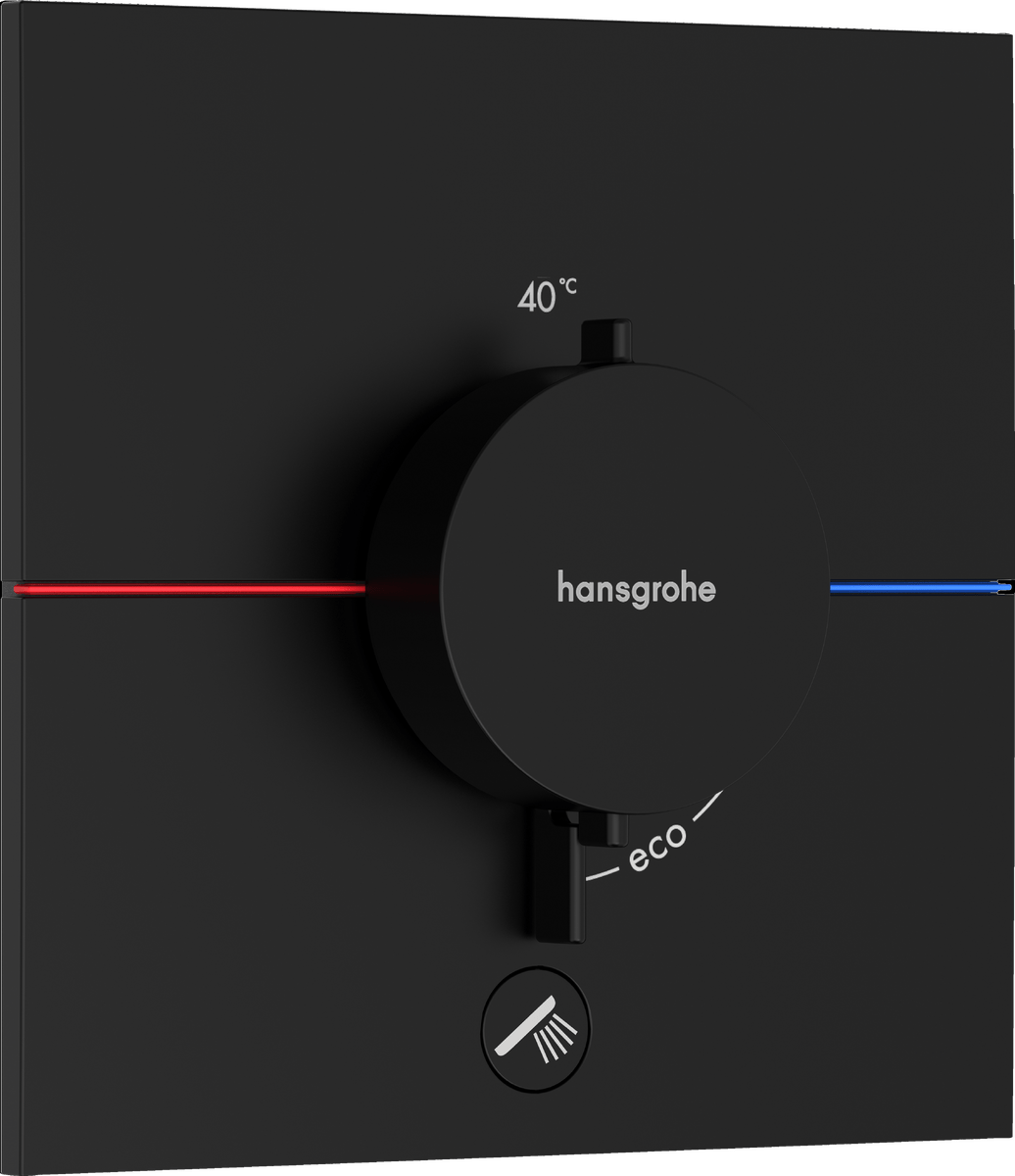 Hansgrohe Showerselect Comfort E Valve - Matt Black - 15575670 - TAP 'N' SHOWER