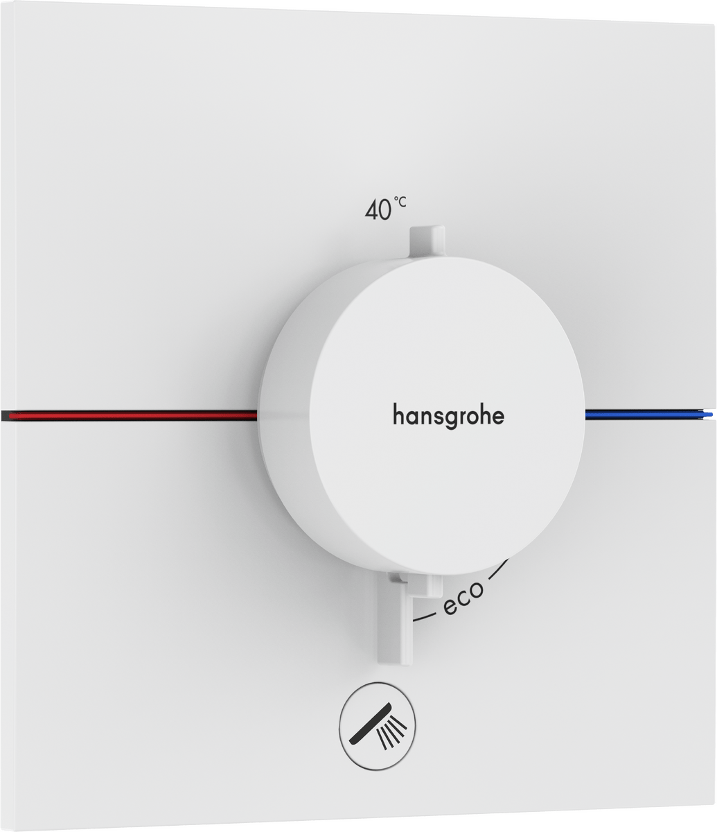 Hansgrohe Showerselect Comfort E Valve - Matt White - 15575700 - TAP 'N' SHOWER