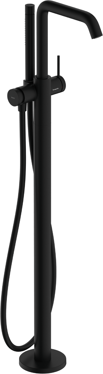 Hansgrohe Tecturis S Floor - standing Single Lever Bath Mixe - Matt Black - 73440670 - TAP 'N' SHOWER