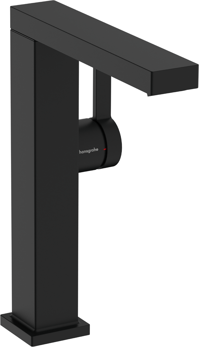 Hansgrohe Tecturis E Fine Coolstart Ecosmart+ Single Lever Basin Mixer 210 - Matt Black - 73060670 - TAP 'N' SHOWER