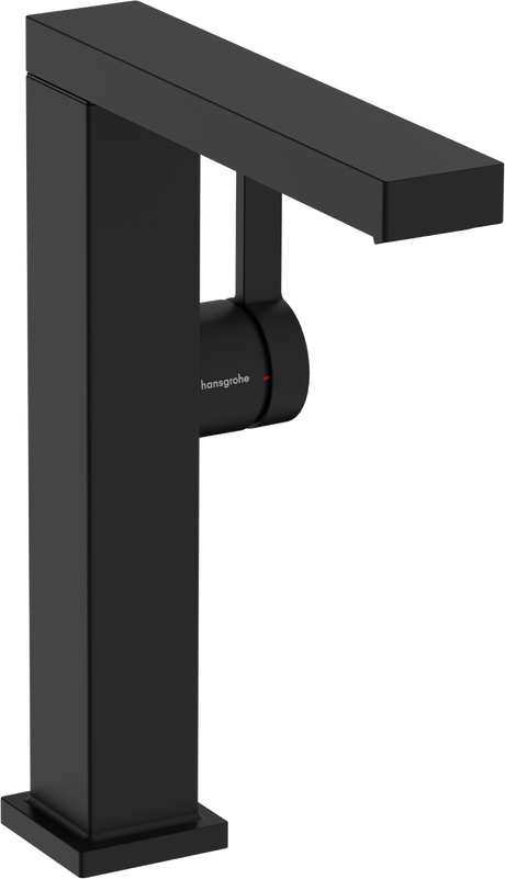 Hansgrohe Tecturis E Fine Coolstart Ecosmart+ Single Lever Basin Mixer 210 - Matt Black - 73060670 - TAP 'N' SHOWER