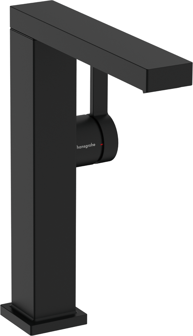 Hansgrohe Tecturis E Fine Coolstart Ecosmart+ Single Lever Basin Mixer 210 - Matt Black - 73060670 - TAP 'N' SHOWER