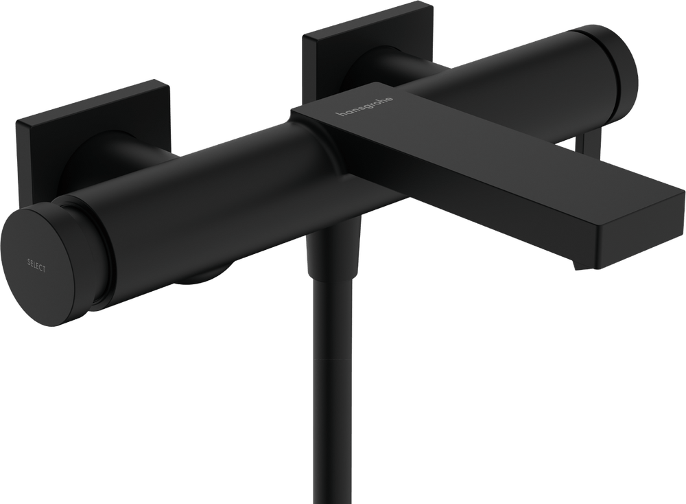 Hansgrohe Tecturis E Single Lever Bath Mixer - Matt Black - 73420670 - TAP 'N' SHOWER