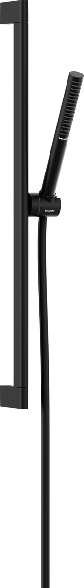 Hansgrohe Pulsify S Shower Set 100 1jet Ecosmart with Shower Bar 65cm - Matt Black - 24372670 - TAP 'N' SHOWER