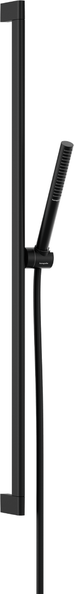 Hansgrohe Pulsify S Shower Set 100 1jet Ecosmart with Shower Bar 90cm - Matt Black - 24382670 - TAP 'N' SHOWER