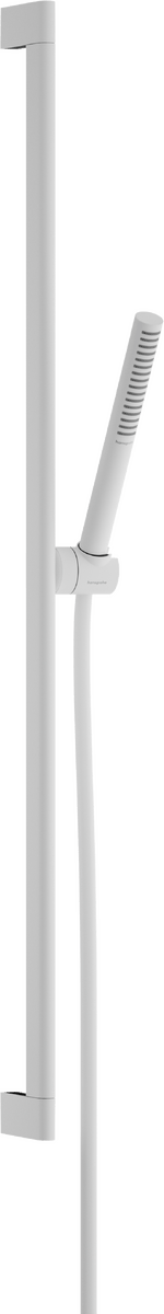 Hansgrohe Pulsify S Shower Set 100 1jet Ecosmart+ with Shower Bar 90cm - Matt White - 24383700 - TAP 'N' SHOWER