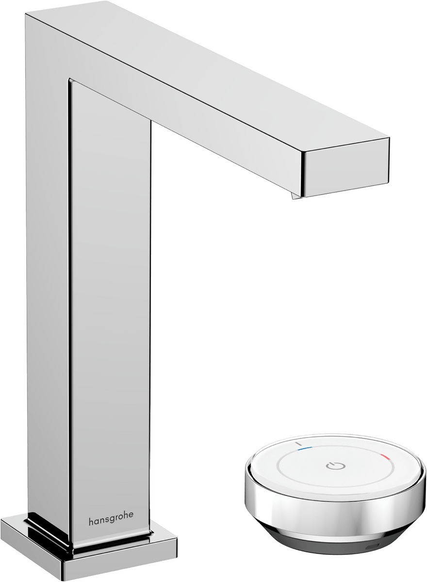 Hansgrohe Tecturis E 2 - hole Basin Mixer 150 Coolstart Ecosmart+ With Waste Set - Chrome - 73053000 - TAP 'N' SHOWER