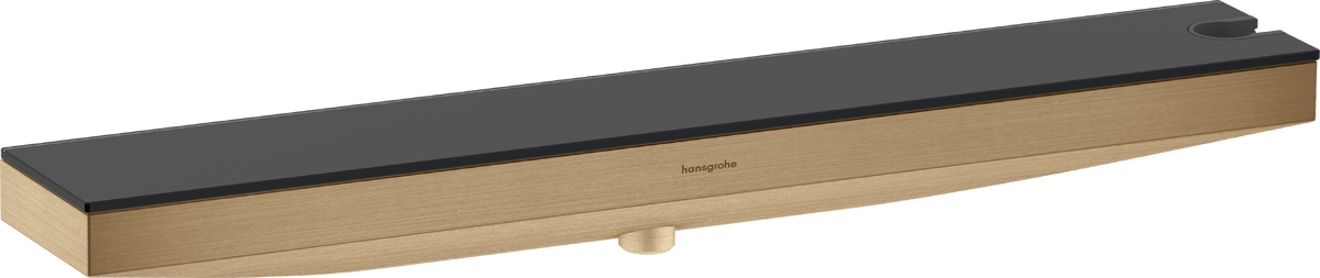 Hansgrohe Rainfinity Wall Outlet Porter 500 With Shower Holder And Shower Shelf Right - Brushed Bronze - 26858140 - TAP 'N' SHOWER