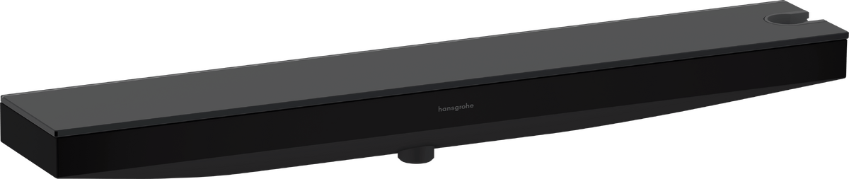 Hansgrohe Rainfinity Wall Outlet Porter 500 With Shower Holder And Shower Shelf Right - Matt Black - 26858670 - TAP 'N' SHOWER