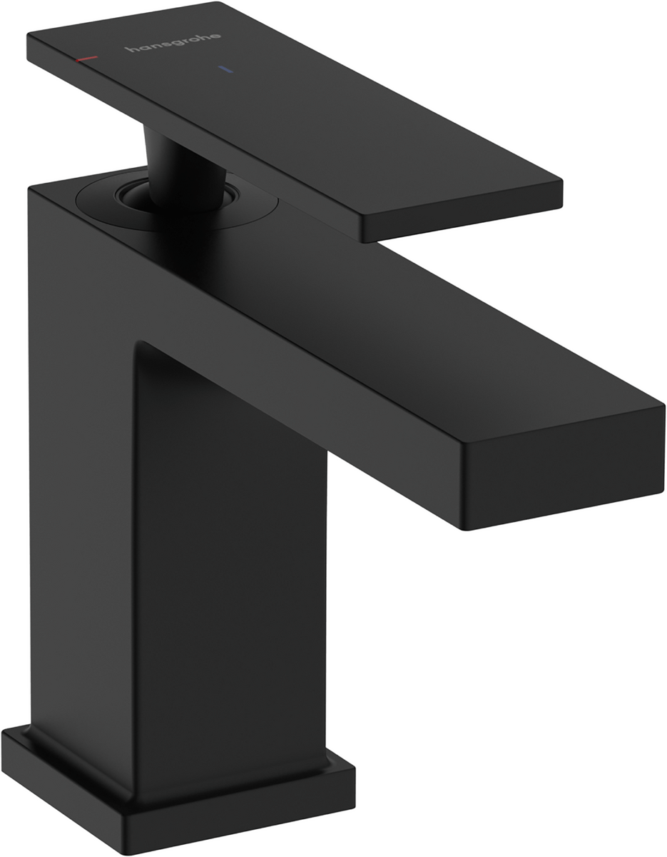 Hansgrohe Tecturis E Single Lever Basin Mixer 80 - Matt Black - 73001670 - TAP 'N' SHOWER