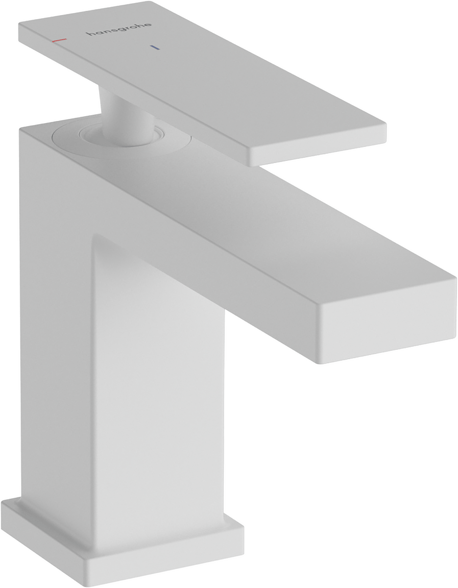 Hansgrohe Tecturis E Single Lever Basin Mixer - Matt White - 73002700 - TAP 'N' SHOWER