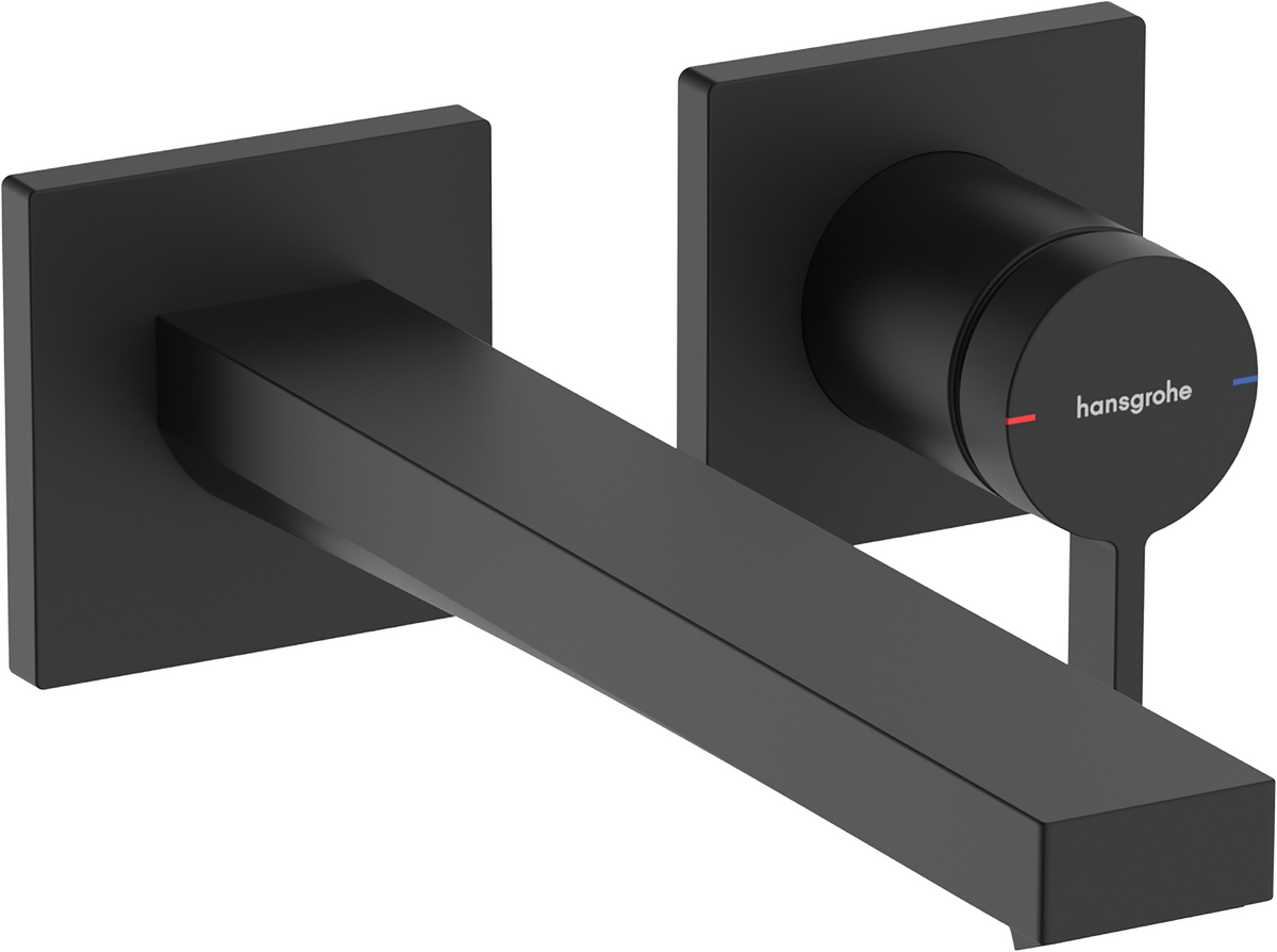 Hansgrohe Tecturis E Single Lever Basin Mixer - Matt Black - 73051670 - TAP 'N' SHOWER