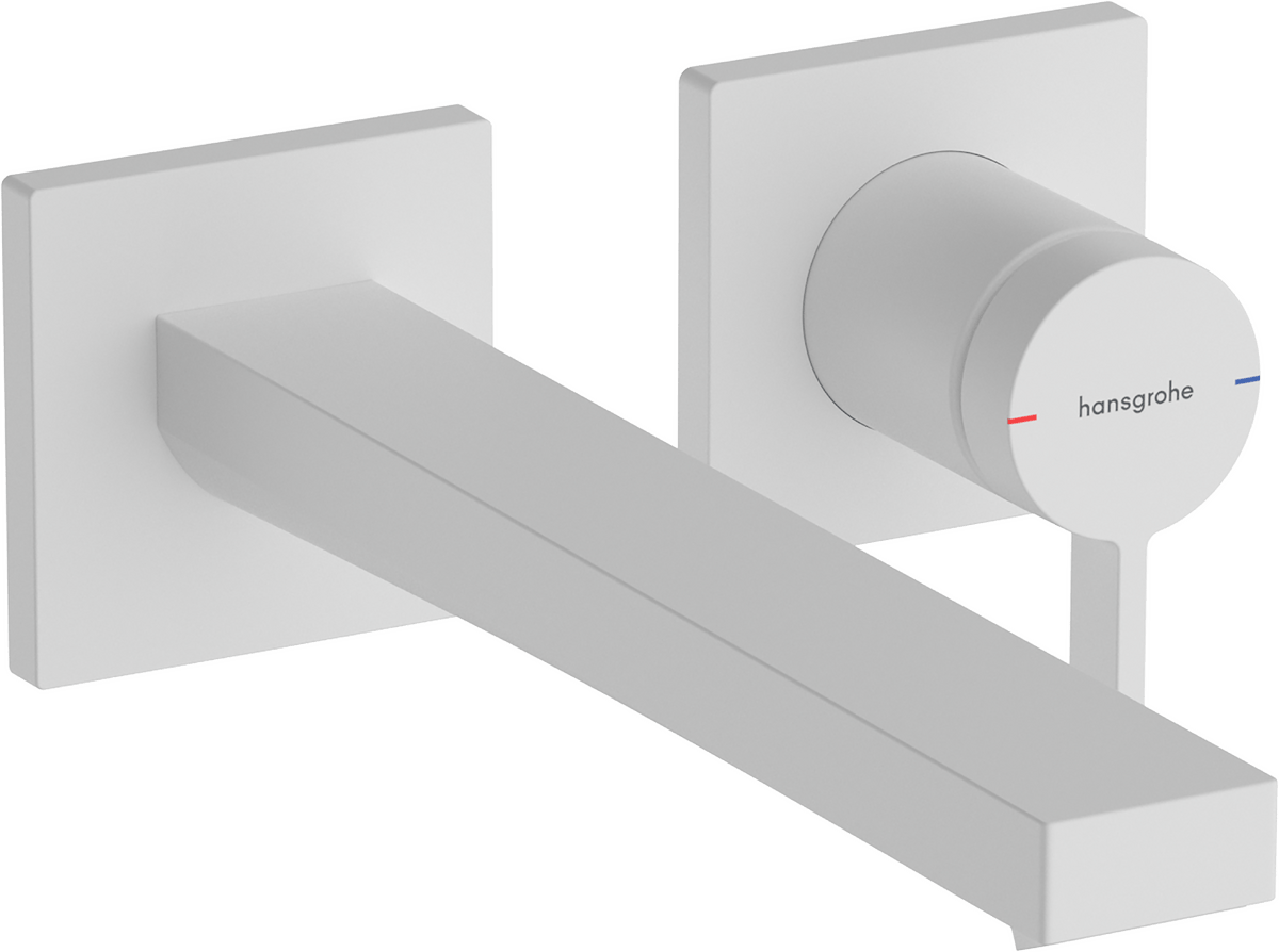 Hansgrohe Tecturis E Single Lever Basin Mixer - Matt White - 73051700 - TAP 'N' SHOWER