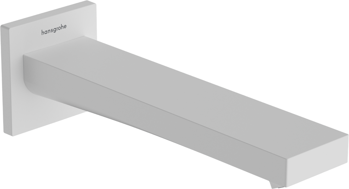 Hansgrohe Tecturis E Spout 210mm Long - Matt White - 73410700 - TAP 'N' SHOWER