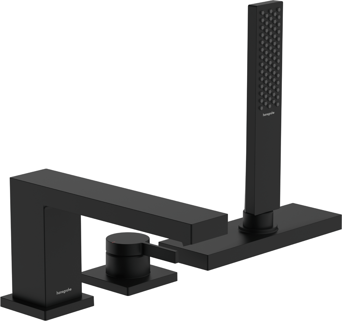 Hansgrohe Tecturis E Single Lever Bath Mixer - Matt Black - 73443670 - TAP 'N' SHOWER