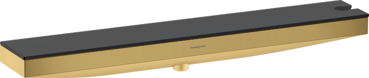 Hansgrohe Rainfinity Wall Outlet Porter 500 With Shower Holder And Shower Shelf Right - Polished Gold - Optic - 26858990 - TAP 'N' SHOWER