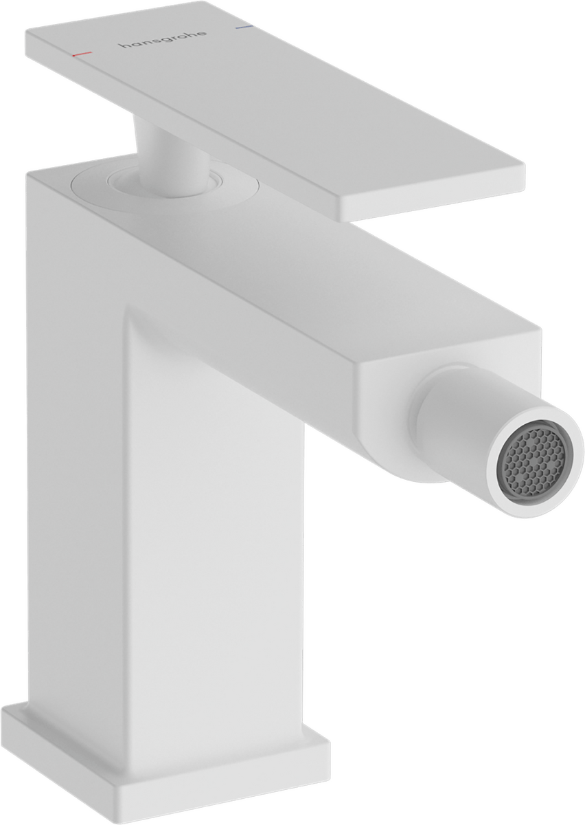 Hansgrohe Tecturis E Single Lever Bidet Mixer - Matt White - 73200700 - TAP 'N' SHOWER