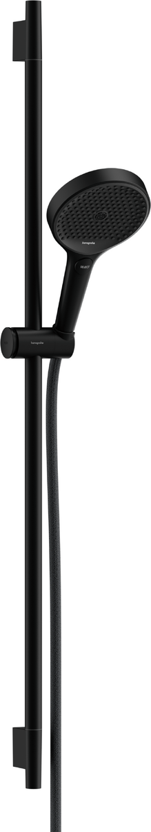 Hansgrohe Rainfinity Shower Set 130 3jet Ecosmart With Shower Bar S Puro 90 Cm - Matt Black - 28744670 - TAP 'N' SHOWER