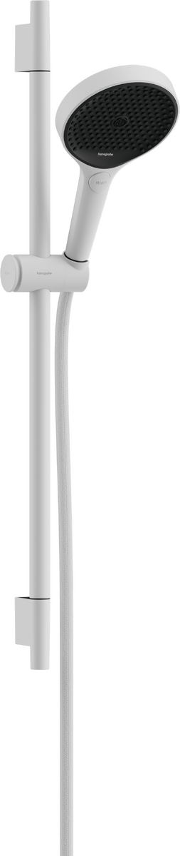 Hansgrohe Rainfinity Shower Set 130 3jet Ecosmart With Shower Bar S Puro 65 Cm - Matt White - 28746700 - TAP 'N' SHOWER